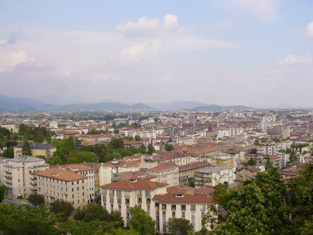 La citta'bassa vista da quella alta