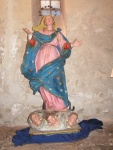 Madonna appartenente ad una mostra all'interno della cripta della Cattedrale