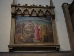 Duomo: Dante che con la Divina Commedia da' lustro alla citta'di Firenze