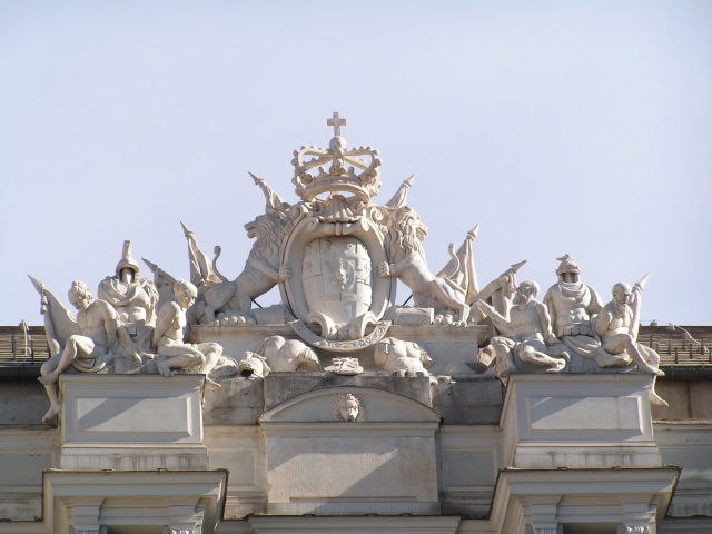 Particolare del fregio di Palazzo Ducale