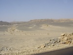 Deserto sulla strada per l'aereoporto