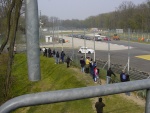 Curva del circuito Junior, in prossimita' della variante Ascari