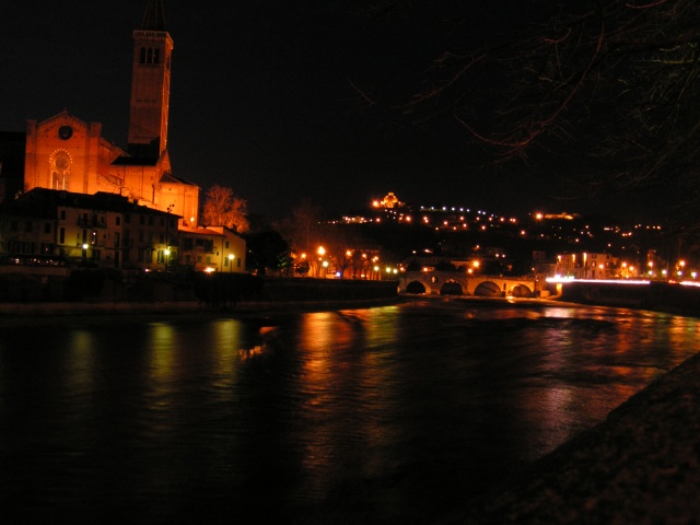 Adige al tramonto