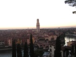 Verona al tramonto dal teatro romano